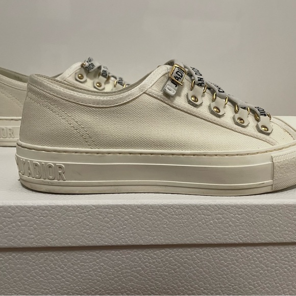 Dior WALK'N'DIOR SNEAKER White Cotton Canvas - Picture 8 of 12